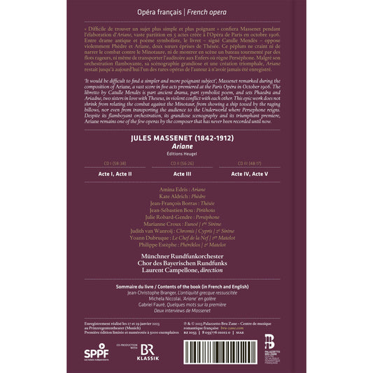 Massenet: Ariane / Campellone, Munich Radio Orchestra