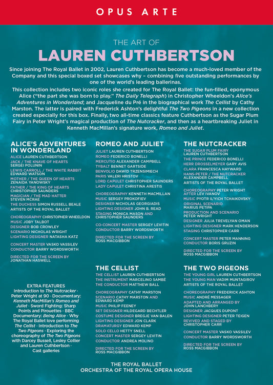 The Art Of Lauren Cuthbertson  Lauren Cuthbertson, Sergei Polunin, Edward Watson, Zenaida Yanowsky, Steven Macrae, The Orchestra Of