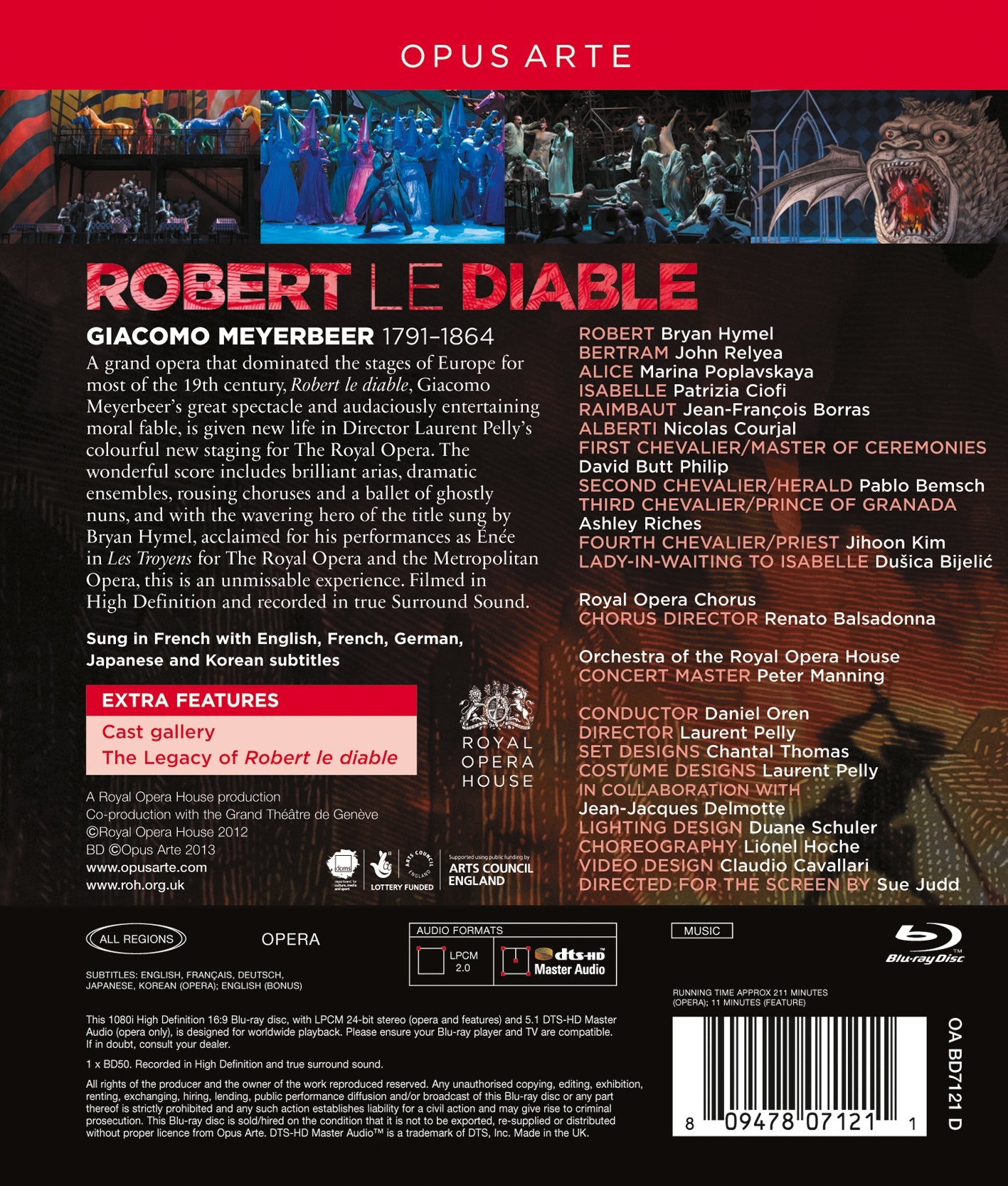 Meyerbeer: Robert Le Diable  Hymel, Courjal, Philip, Bemsch, Riches, Kim, Relyea, Borras, Poplavskaya, Ciofi, Bijelic, Royal Oper