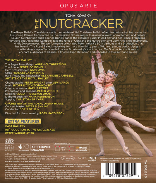 Tchaikovsky: The Nutcracker Royal Ballet, Cuthbertson, Bonelli, Hayward, Orchestra Of The Royal Opera House, Gruzin
