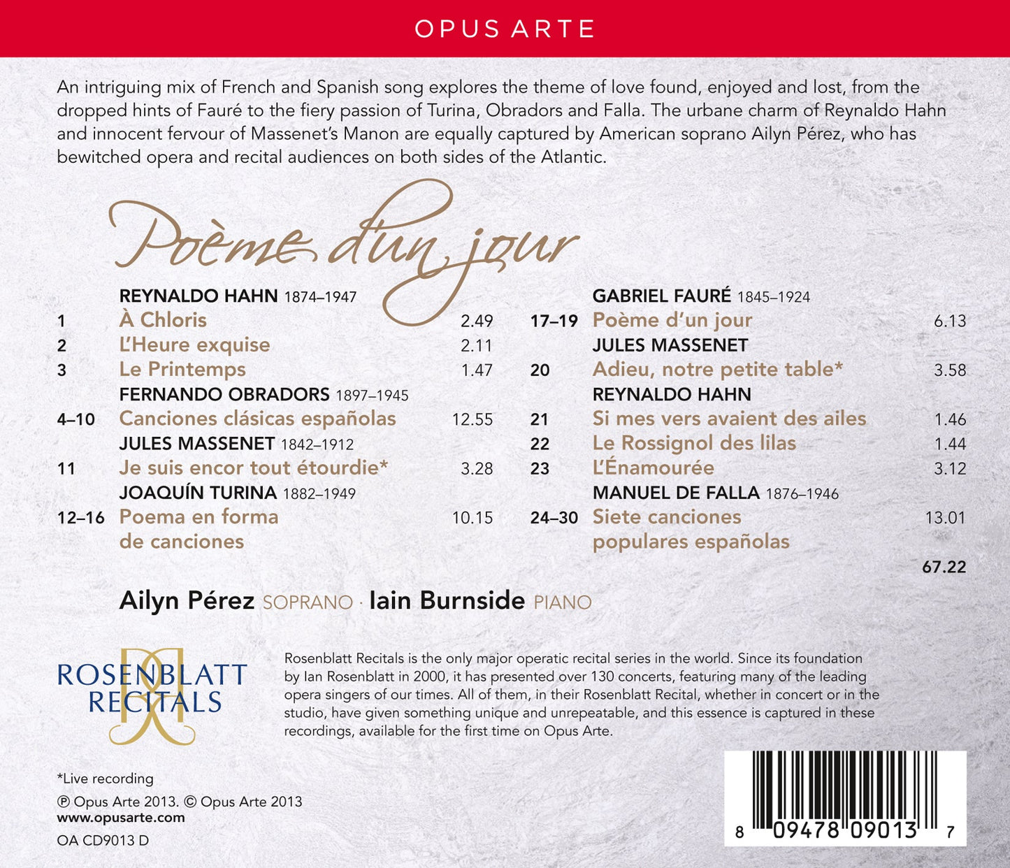 Ailyn Perez: Poeme D'Un Jour