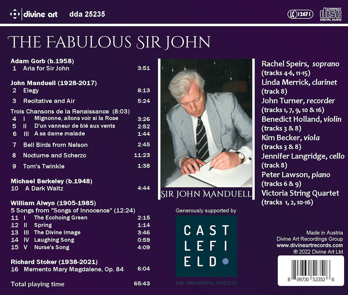 Alwyn, Berkeley, Gorb, Manduell & Stoker: The Fabulous Sir J