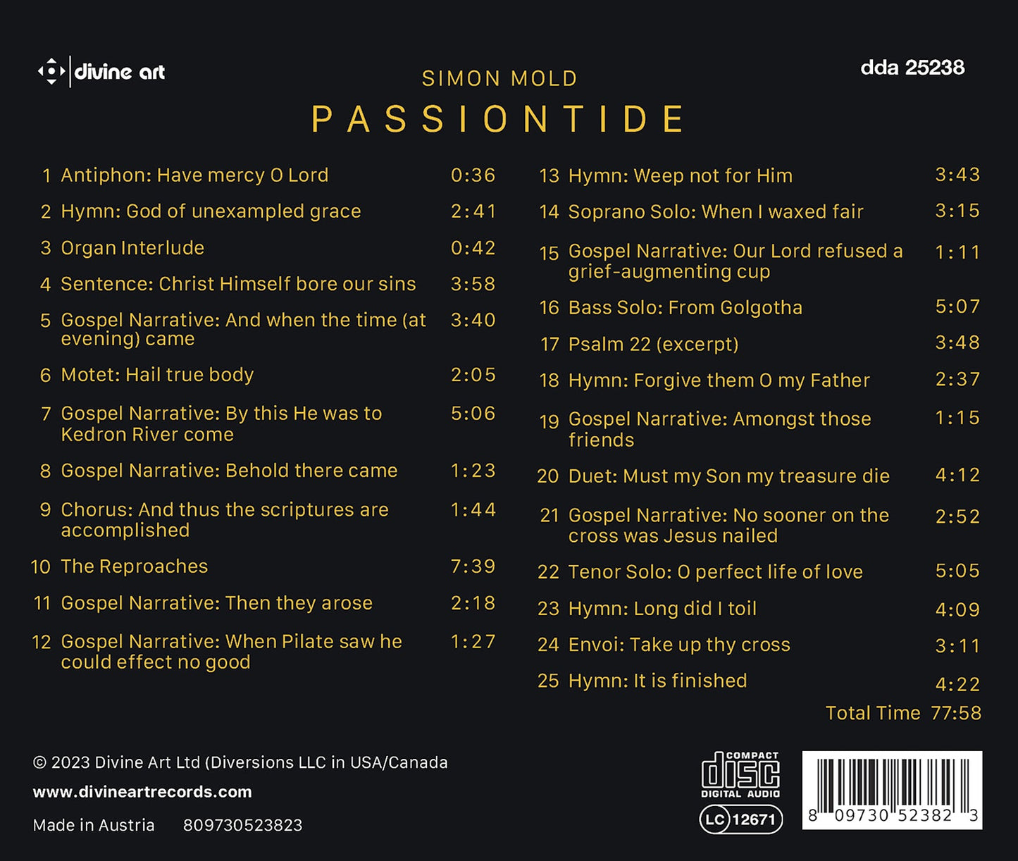 Mold: Passiontide - A Lenten Cantata