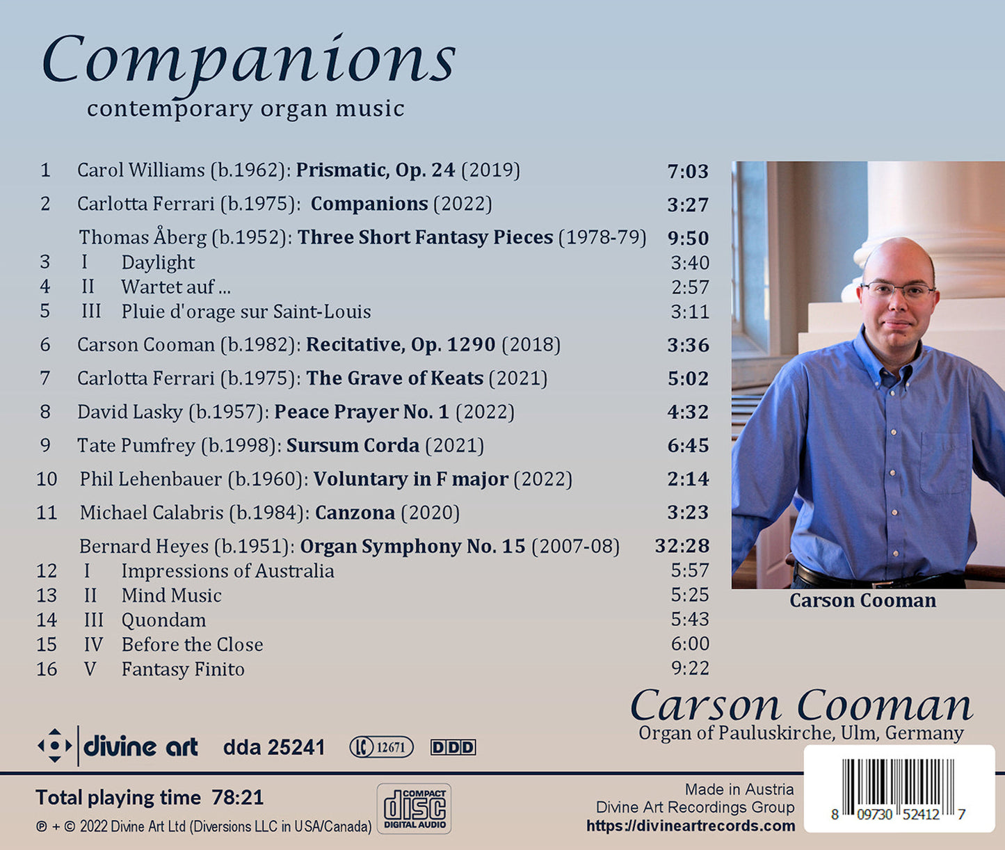 Companions - Contemporary Organ Music