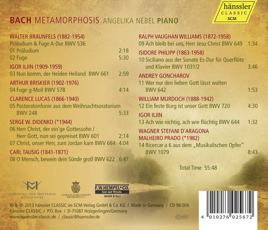 Bach: Metamorphosis