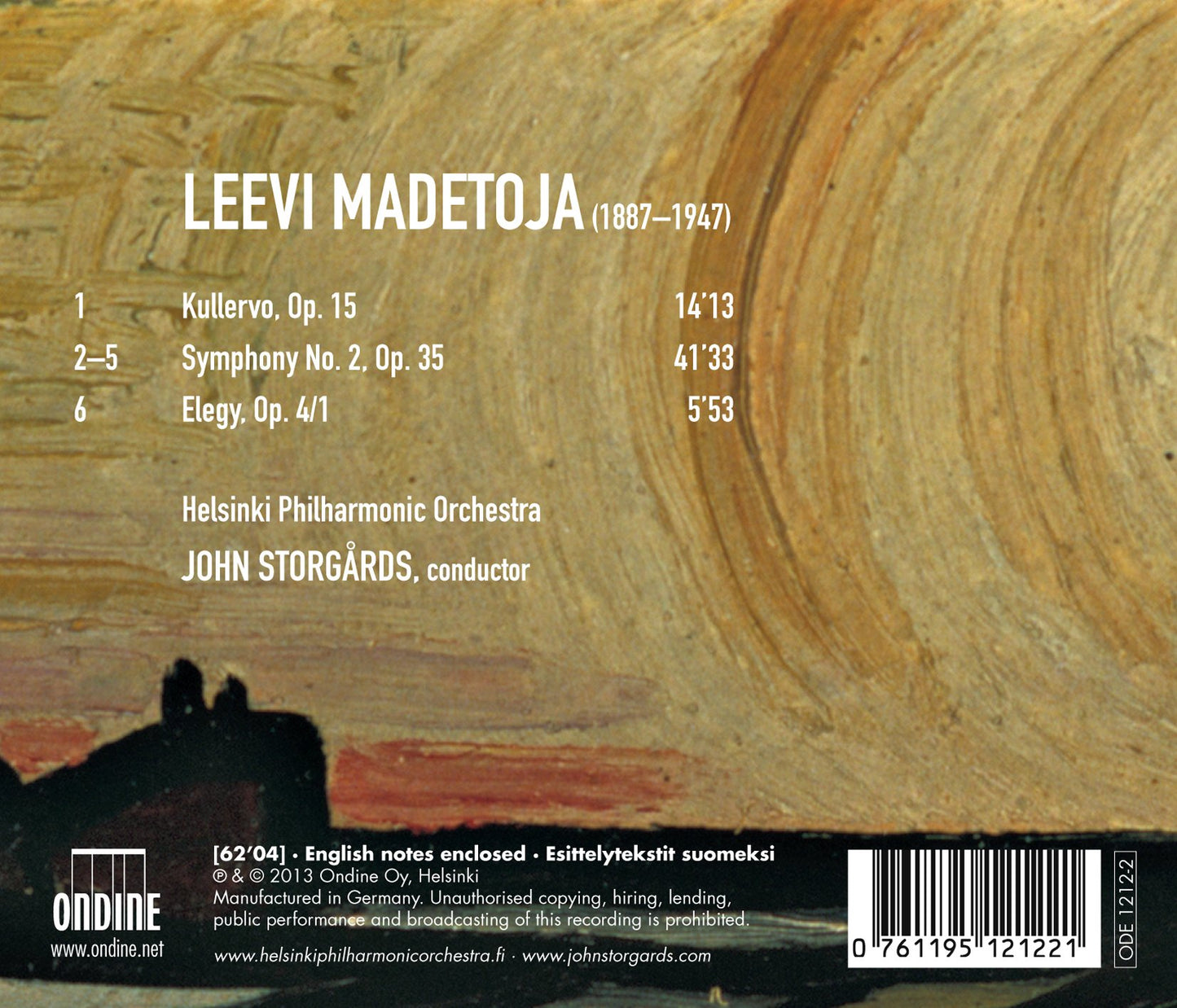 Madetoja: Symphony No. 2 - Kullervo - Elegy