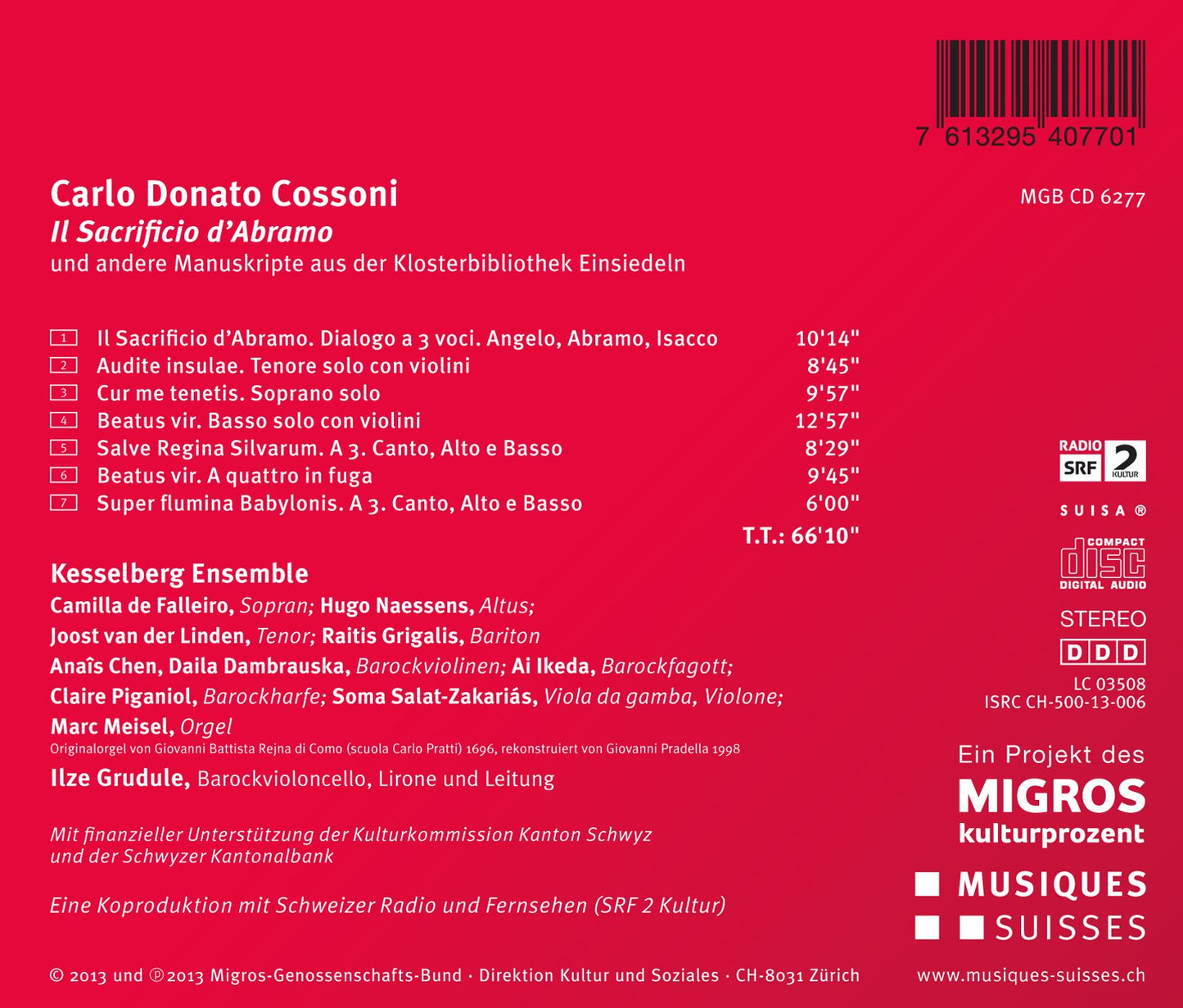 Cossoni: Il Sagrificio D'abramo