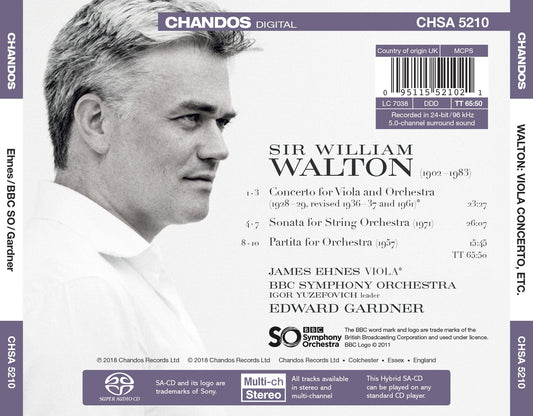 Walton: Viola Concerto, Sonata for String Orchestra & Partita for Orchestra