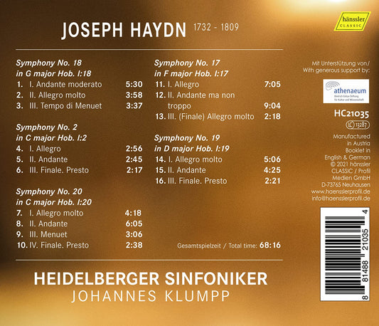 Haydn: Complete Symphonies, Vol. 25
