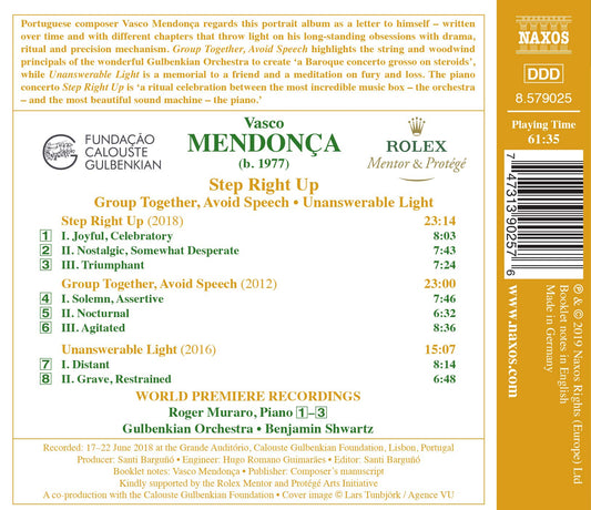 Mendonça: Step Right Up