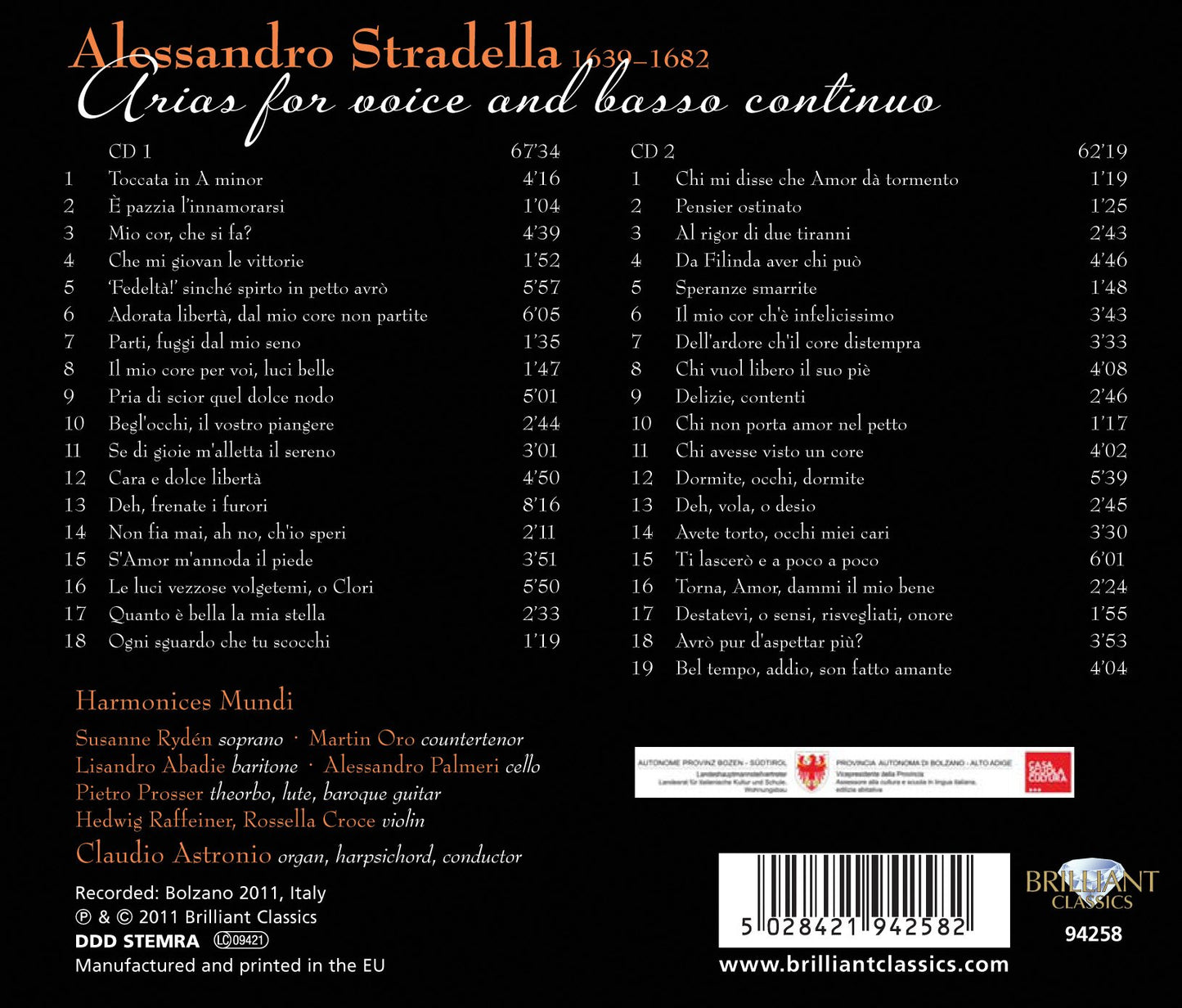 Stradella: Italian Arias