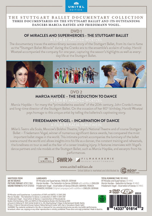 The Stuttgart Ballet Documentary Collection Friedemann Vogel, Harold Woetzel, Katja Trautwein, Marcia Haydee, Stuttgart Ballet