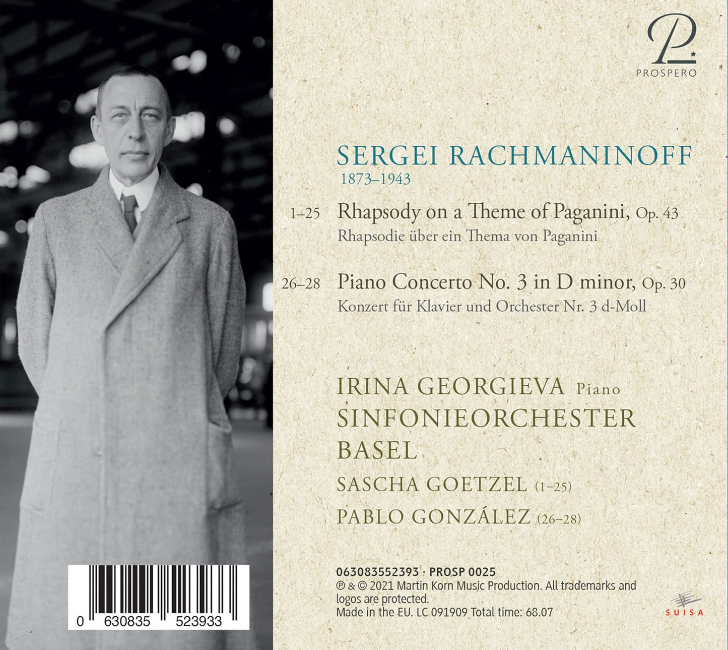 Rachmaninoff: Piano Concerto No. 3; Rhapsody on a Theme by P