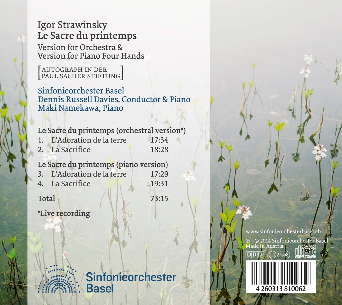 Stravinsky: Le sacre du printemps