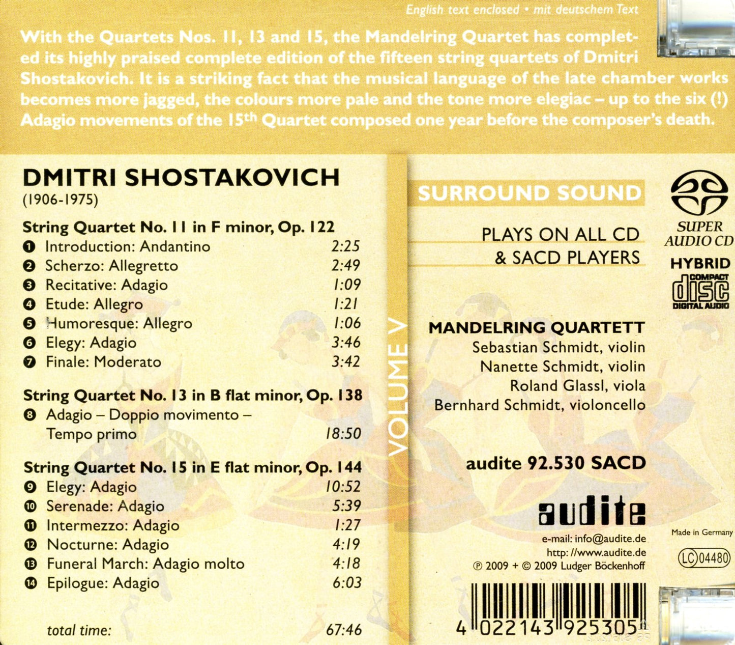 V 5: COMPLETE STRING QUARTETS