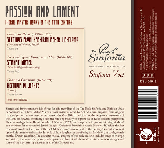 PASSION & LAMENT: CHORAL MASTE