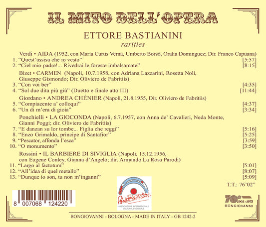 Bizet, Giordano, Ponchielli, Rossini & Verdi: Rarities