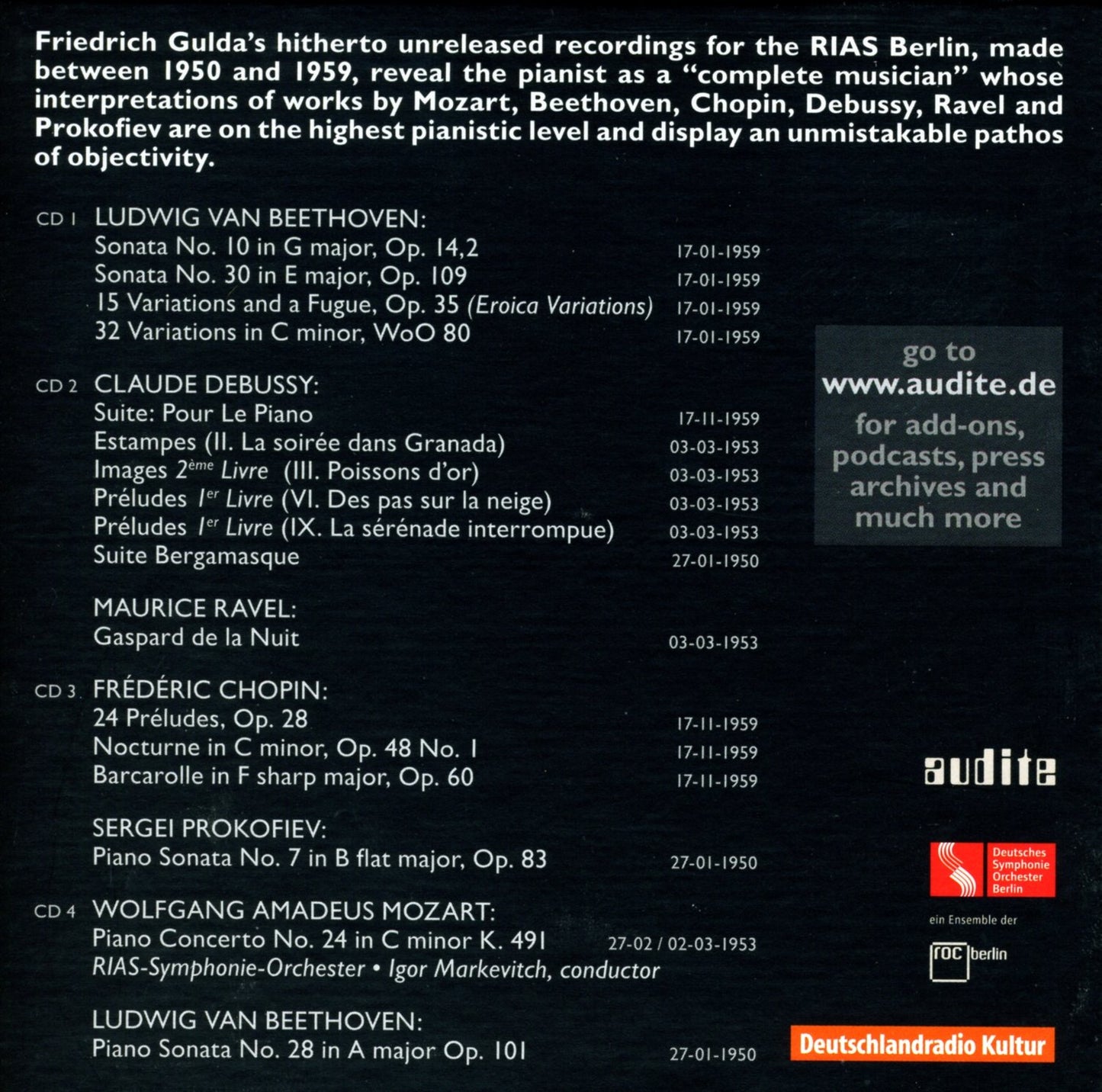 EDITION FRIEDRICH GULDA: THE E