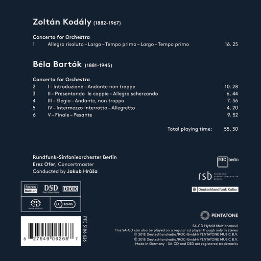 Bartók & Kodály: Concertos for Orchestra