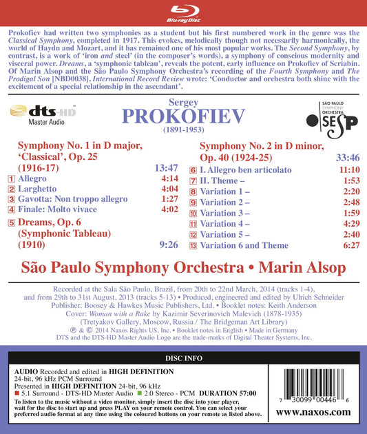 Prokofiev: Symphonies Nos. 1 & 2 - Dreams