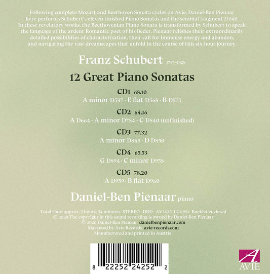 Schubert: 12 Great Piano Sonatas