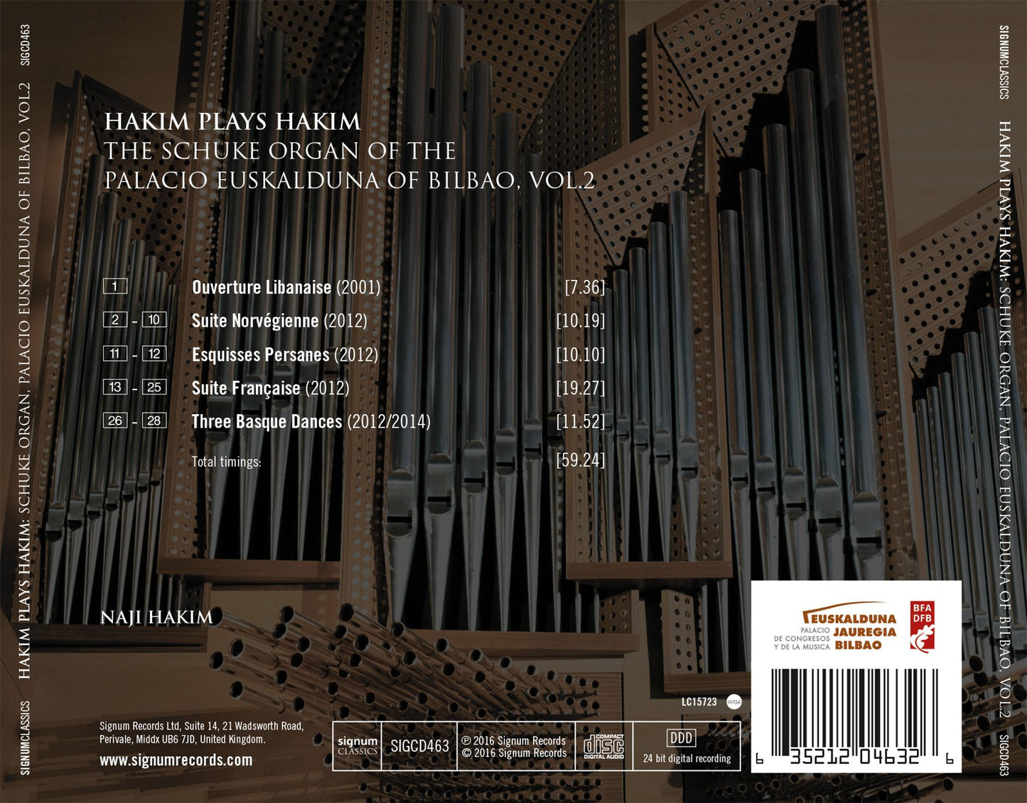 Hakim Plays Hakim: The Schuke Organ of The Palacio Euskaldun