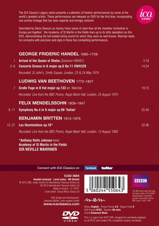 Sir Neville Marriner - Academy of St Martin in the Fields
