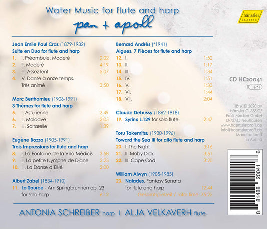 pan & apoll: Water Music for flute and harp