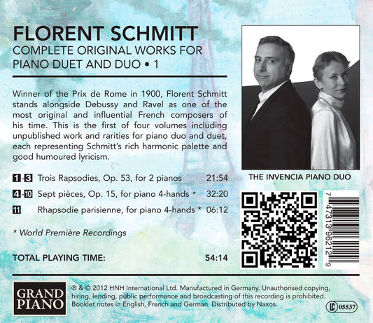 Schmitt: Complete Works for Piano Duet & Duo, Vol. 1