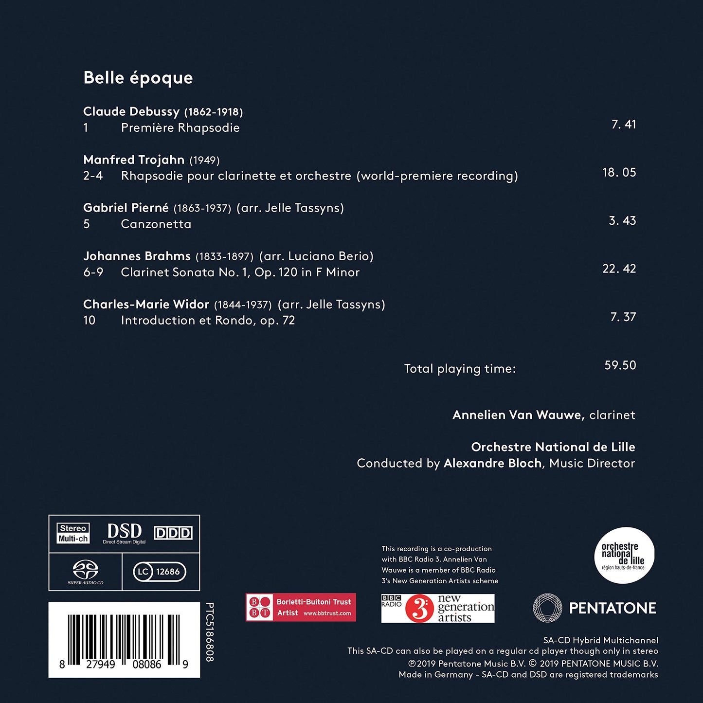 Belle époque: Works for Clarinet and Orchestra