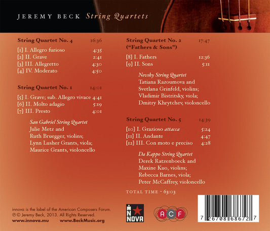 Beck: String Quartets