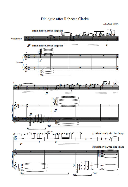 DIALOGUE AFTER REBECCA CLARKE