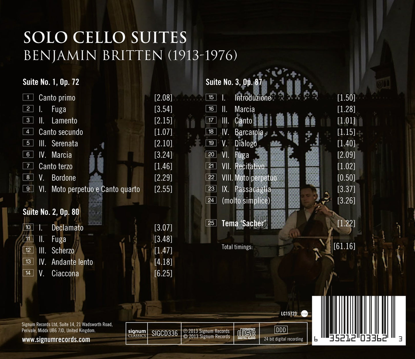 Britten: Solo Cello Suites