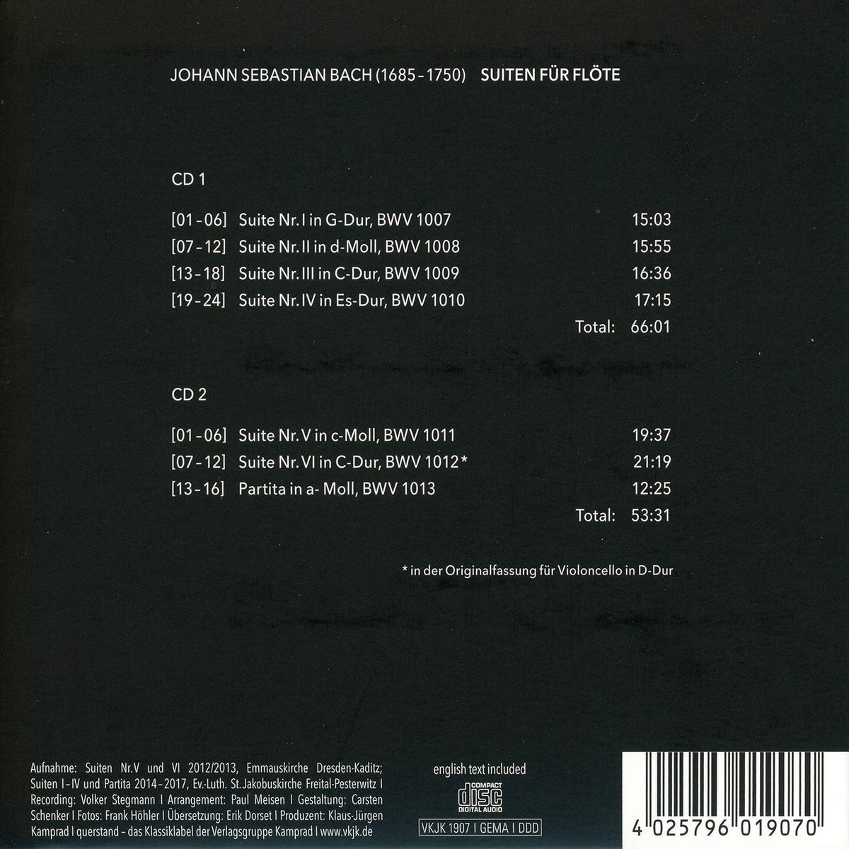 SUITES FOR FLUTE