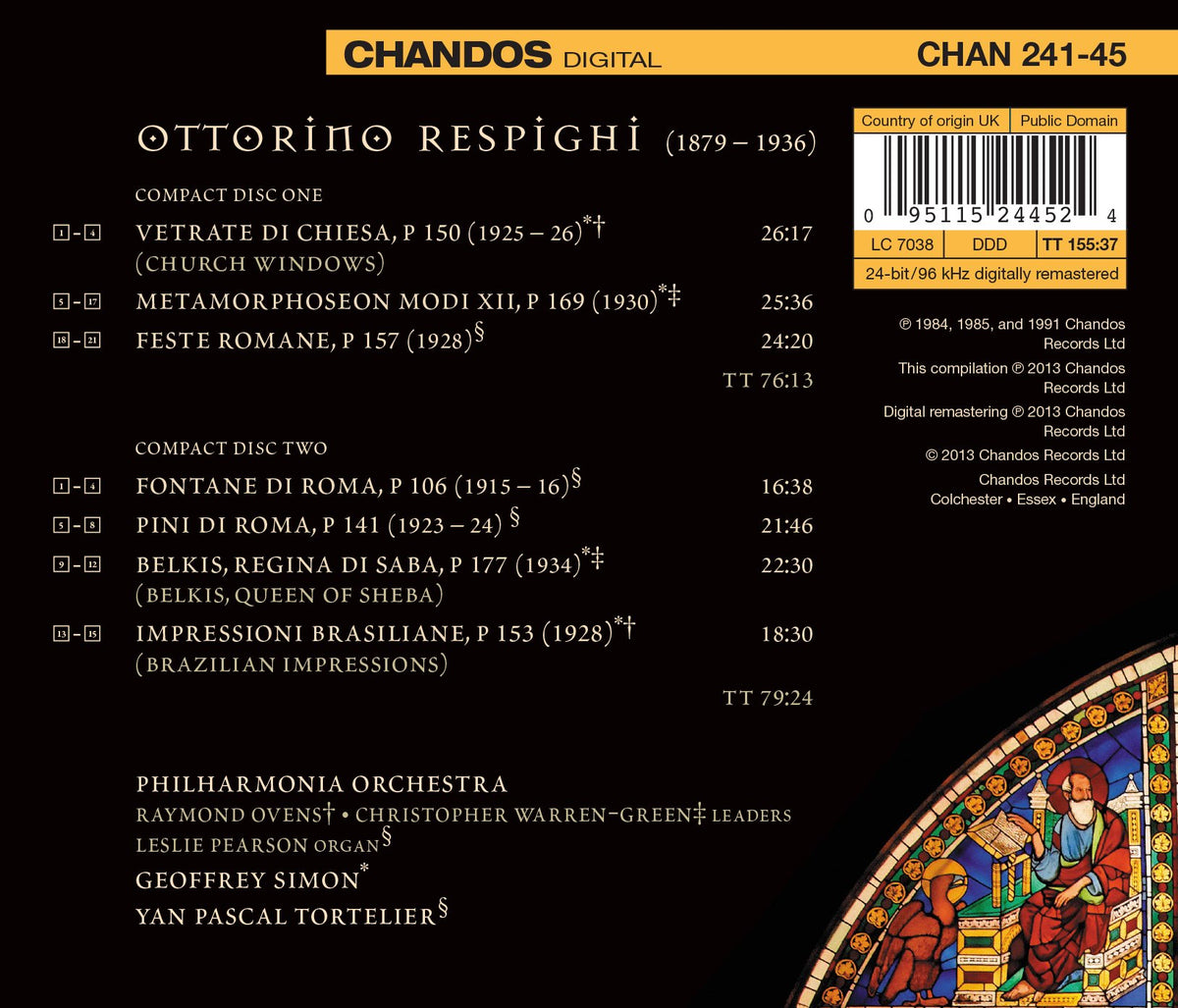 Respighi: Church Windows - Brazilian Impressions