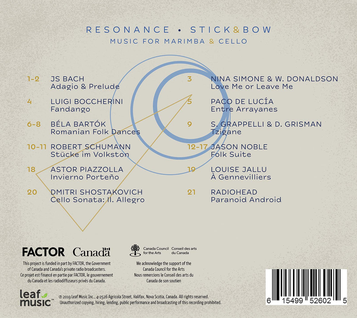 Resonance - Music for Marimba & Cello