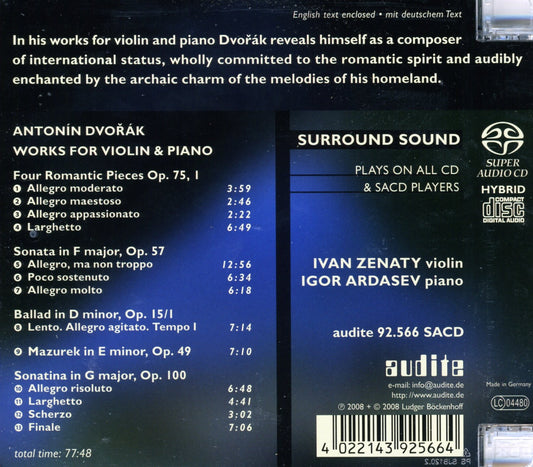 WORKS FOR VIOLIN & PIANO