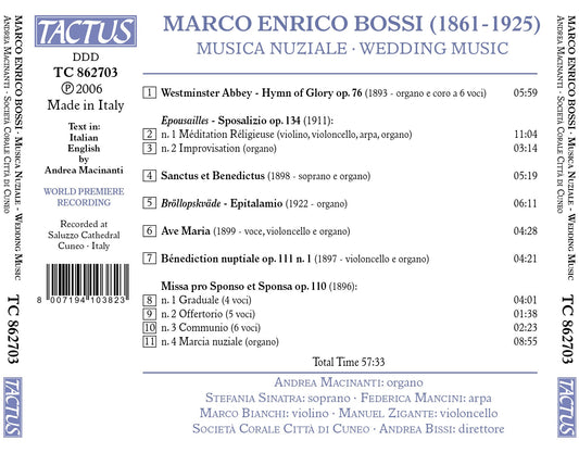 Bossi: Wedding Music