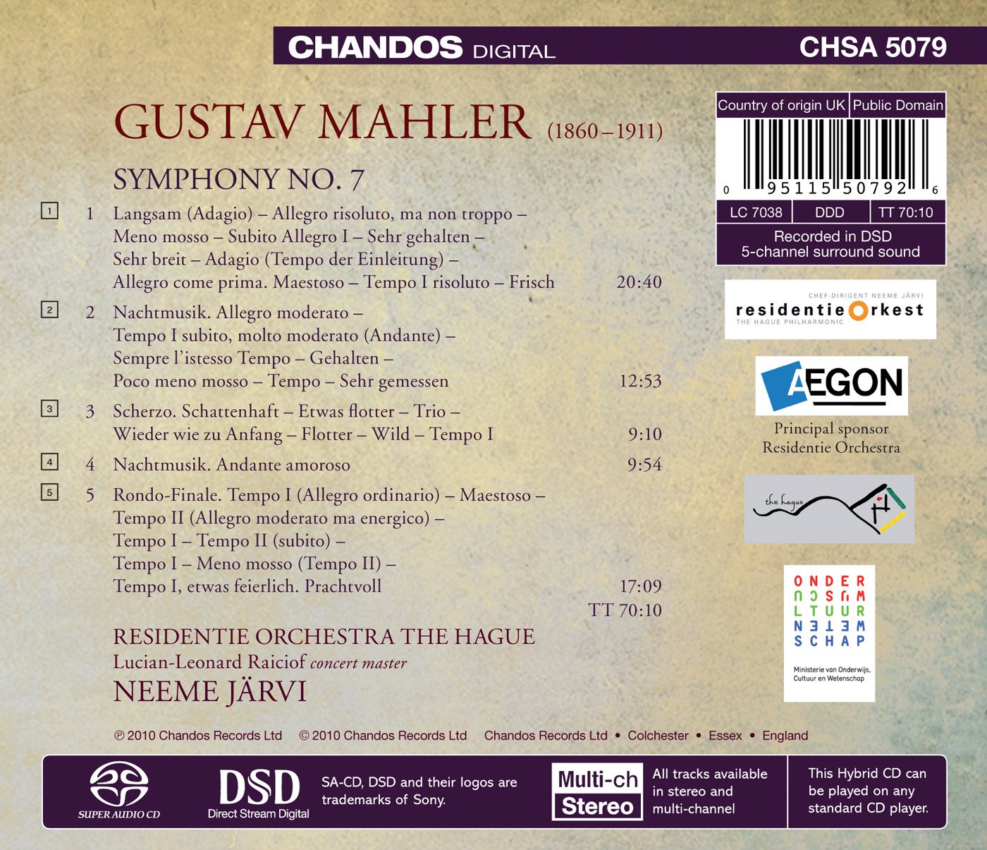 Mahler: Symphony No. 7