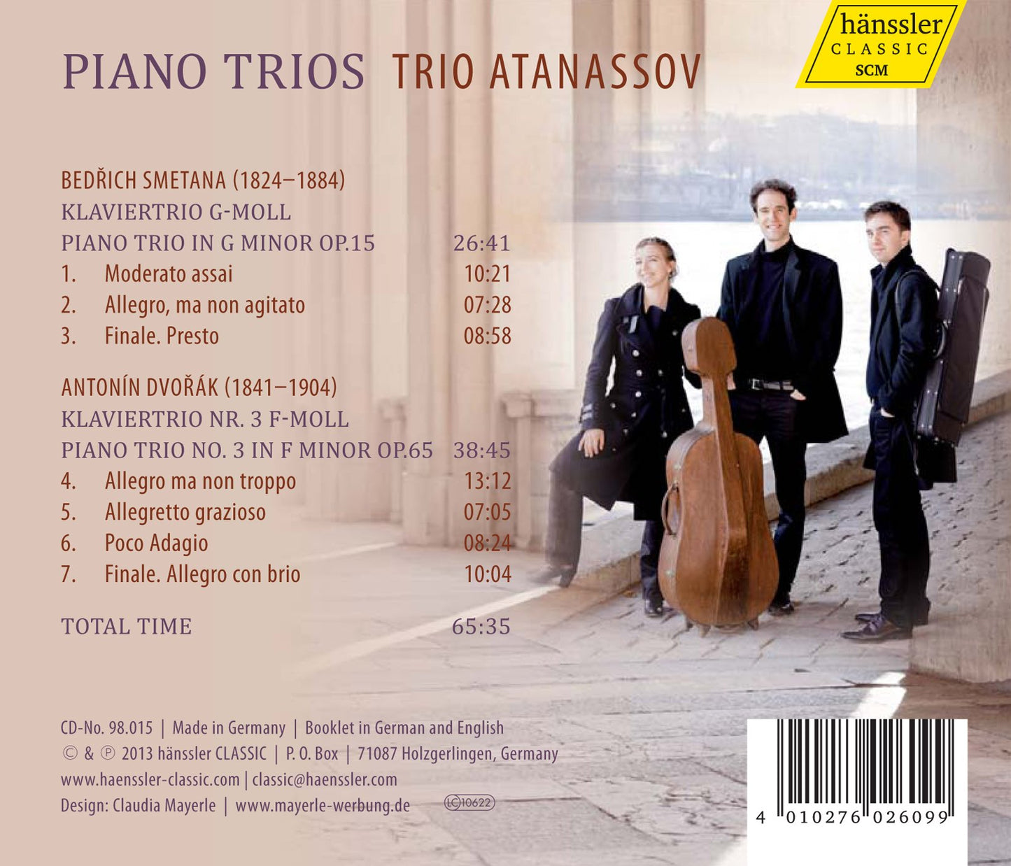 Smetana & Dvorák: Piano Trios