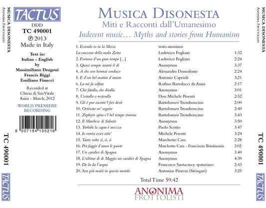 Indecent Music: Myths and Stories from Humanism