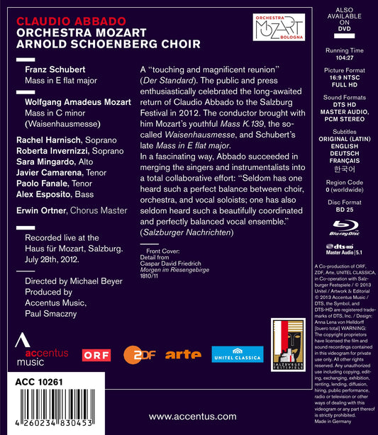 Schubert: Mass in E-flat Major - Mozart: Mass in C Minor
