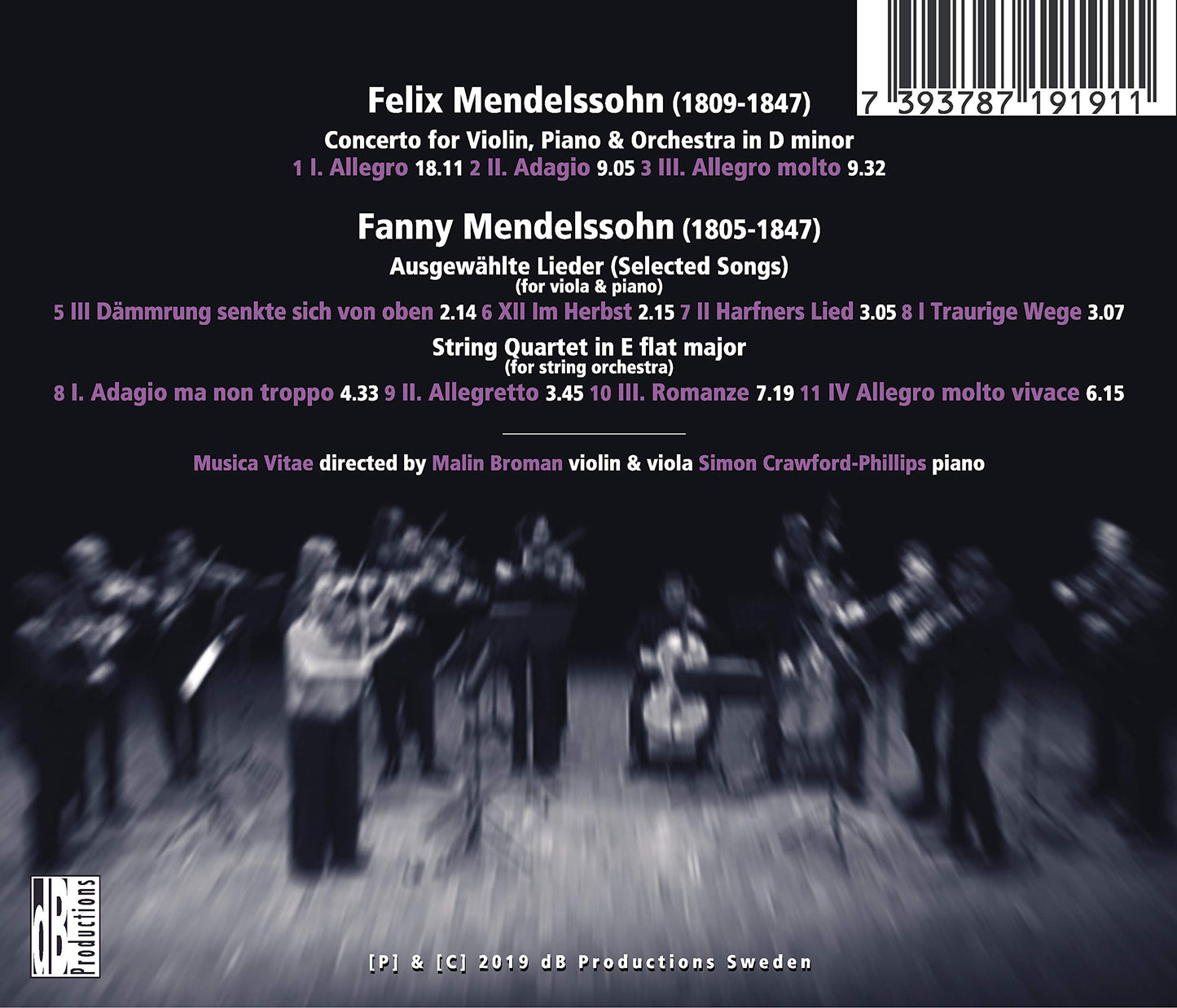 Fanny & Felix Mendelssohn: Double Concerto & String Quartet