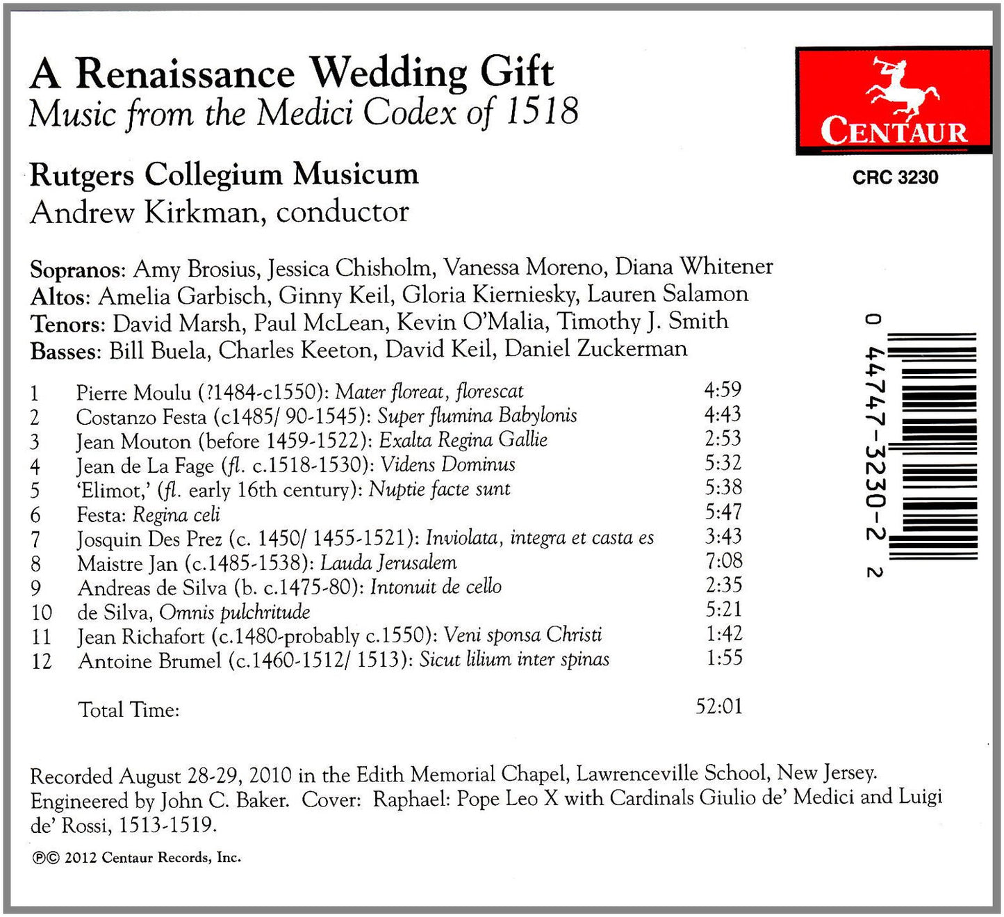 A Renaissance Wedding Gift - Music of the Medici Codex of 15