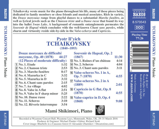 Tchaikovsky: Piano Music