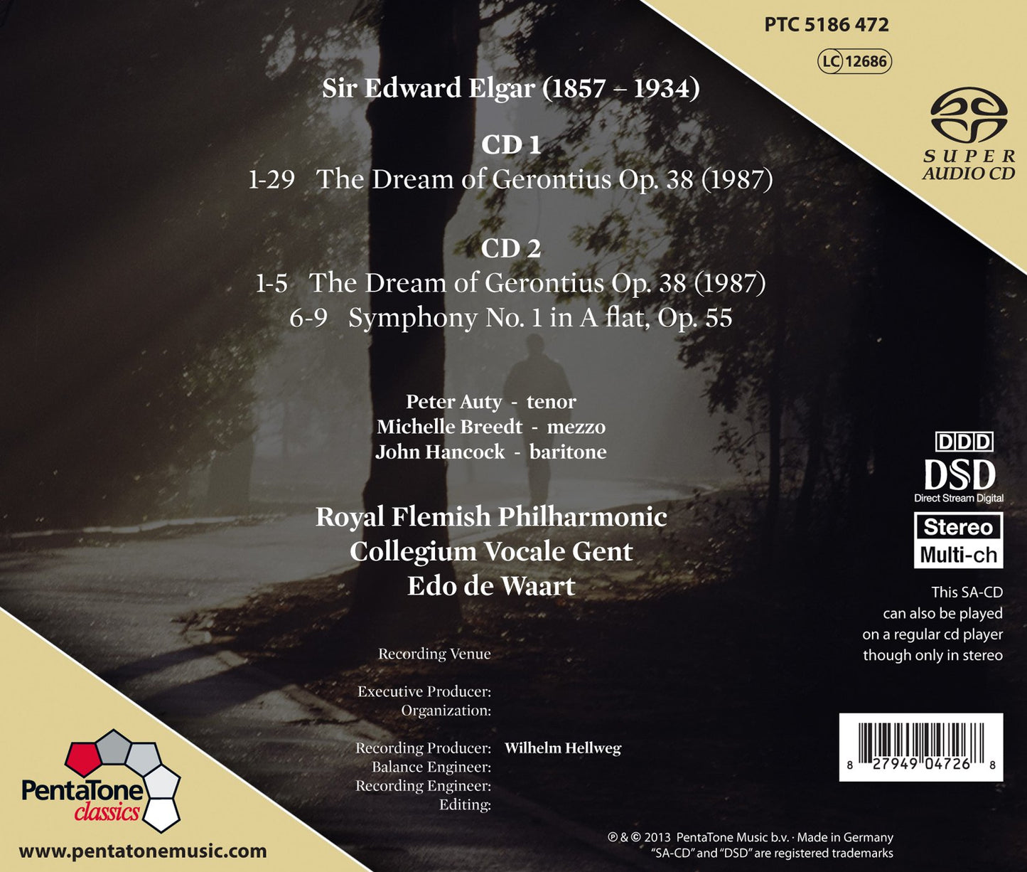 Elgar: The Dream of Gerontius, Op. 38 & Symphonly No. 1 in A