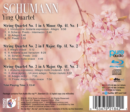 Schumann: String Quartets
