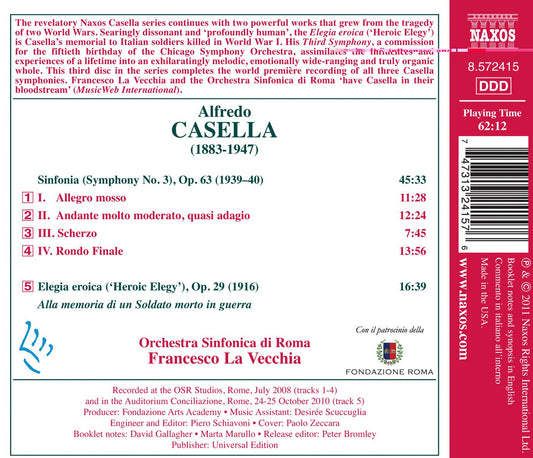 Casella: Symphony No. 3 - Elegia eroica