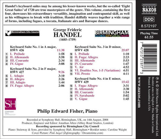 Handel: Keyboard Suites, Vol. 1