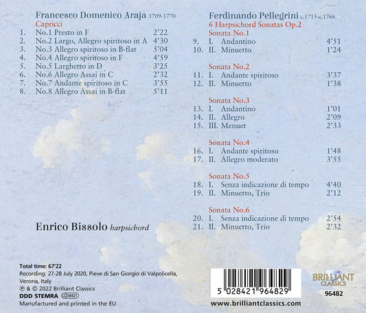 Araja & Pellegrini: Harpsichord Works